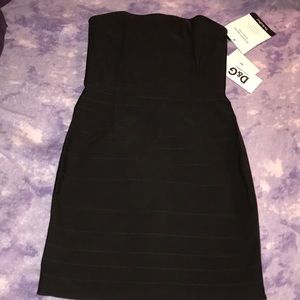 Dolce and Gabbana Black Strapless Dress